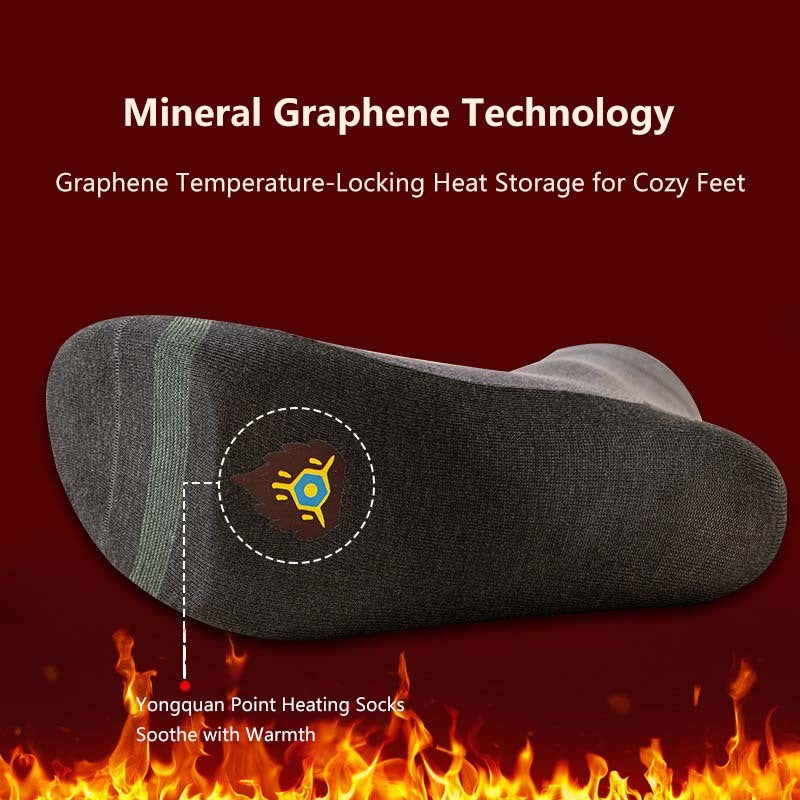 Graphene Energy Heating Socks Warmth Far Infrared Winter Thermal Heat Socks