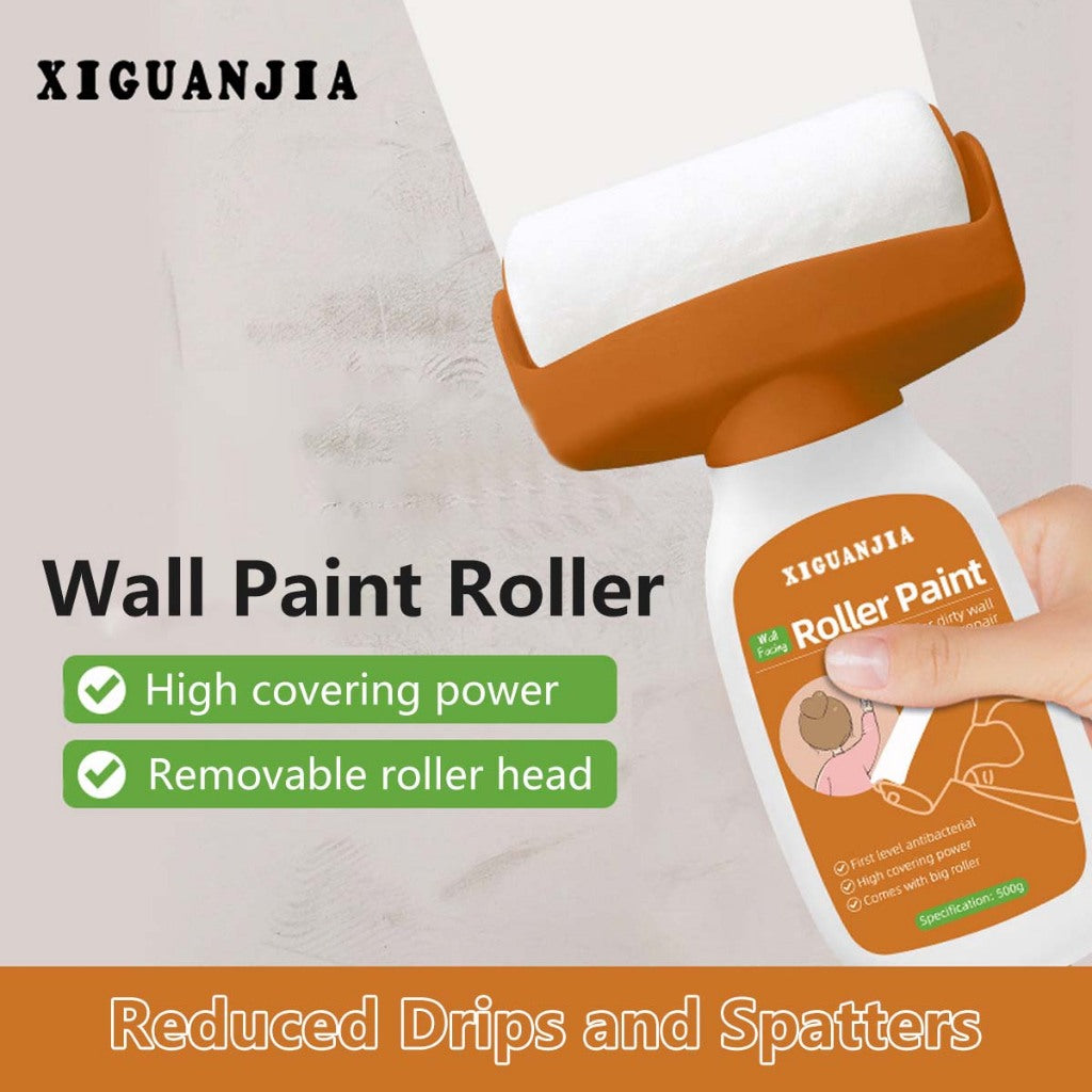 Xiguanjia Wall Roller Paint No Drips and Spatters Smooth Finish High Coverage Effect