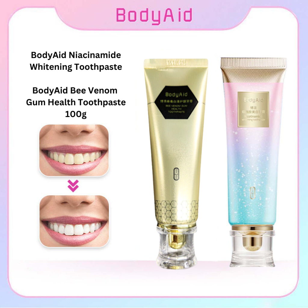 BodyAid Niacinamide Whitening Toothpaste to Remove Tooth Stains Bad Breath Counter Toothpaste Oral Care