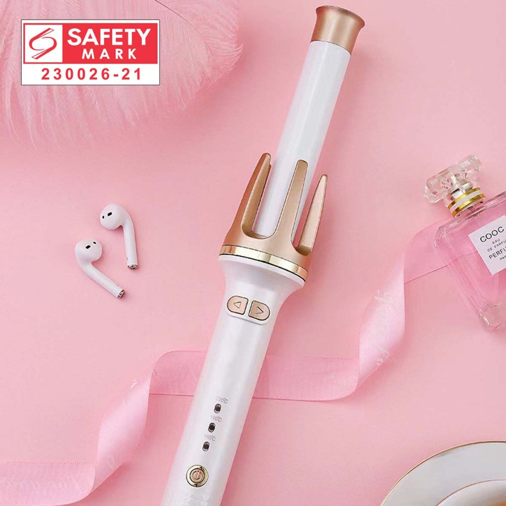 Premium Quality Auto Wireless Portable Ceramic Hair Curler USB Hair Straightener