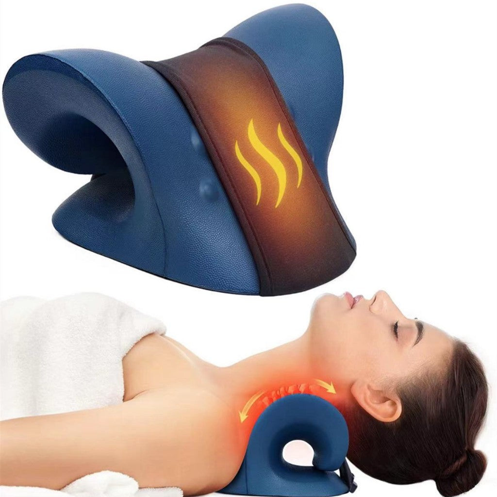 JOMO Neck Massager V & C Shape Pillow Neck Stretcher Relax