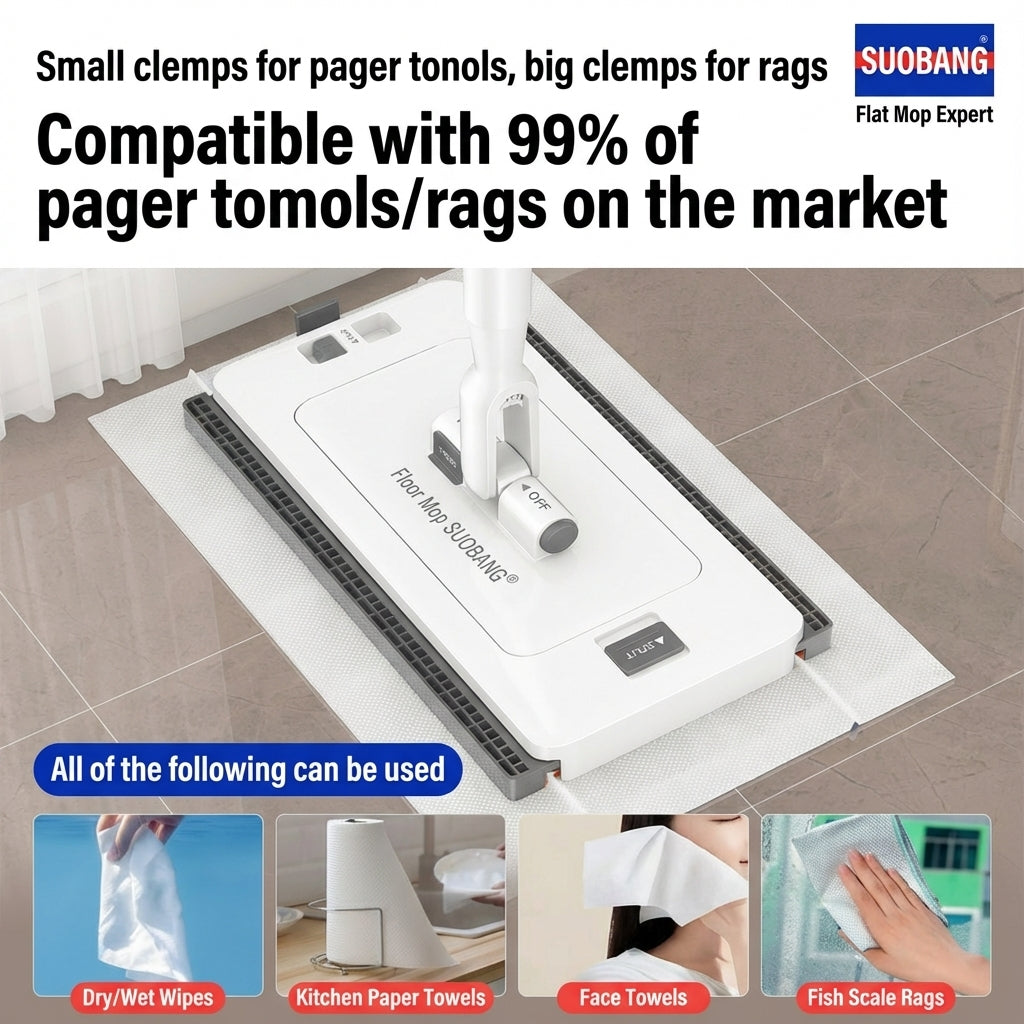 Reusable Face Towels Lazy Mop Cloth 360 Degrees Rotating Replaceable Mop