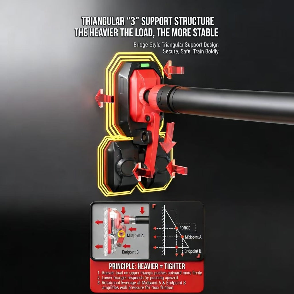 JOMO Pull Up Bar Door Wall No Drill Home Chin Up Bar 1300kg Capacity Adjustable Home Workout 门上单杠
