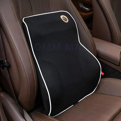 Memory Foam Waist Lumbar Neck Support Set Car Back Seat Cushion