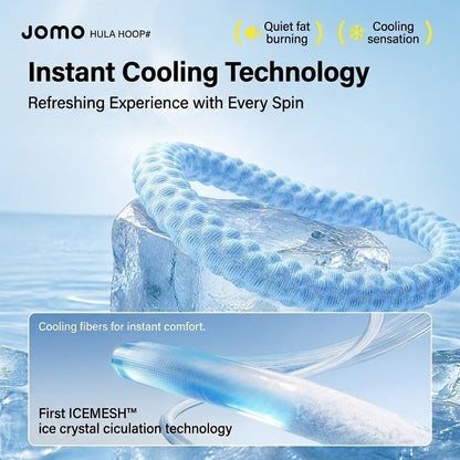 JOMO 2kg Ice Silk Weighted Hula Hoop Massage Fitness Workout 冰丝呼啦圈 静音软呼啦圈 | JOMO Singapore