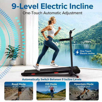 A100S Foldable Walking Pad & Treadmill with Incline