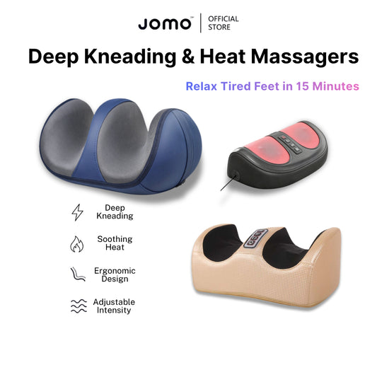 NEW Model Foot Massager Machine Feet Massage Kneading Heating Massager | JOMO Singapore