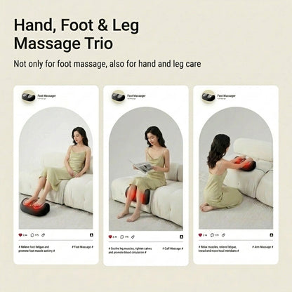 NEW Model Foot Massager Machine Feet Massage Kneading Heating Massager