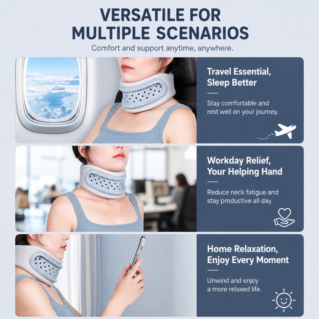 Ergonomic Neck Brace Neck Support Cervical Spine Fixation Head Support Evenly Distribute Design Breathable Fabric