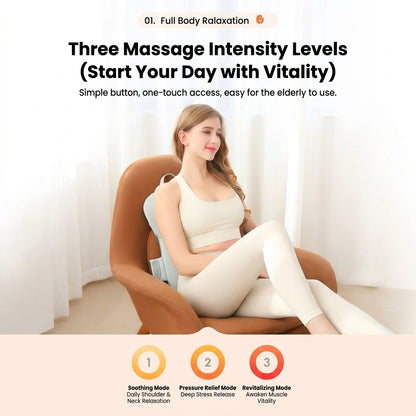 JOMO Shiatsu Back Massager Cushion Neck Shoulder Waist Massage Pillow with Heat & EMS 腰背按摩器