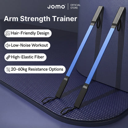 JOMO Arm Strength Trainer Power Twister Chest Expander Adjustable Resistance Home Workout 臂力器