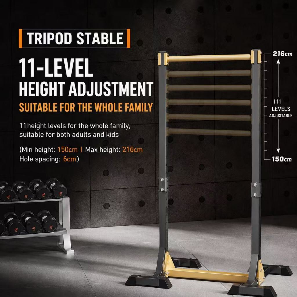 JOMO Adjustable Pull Up Bar Chin Up Bar Pull Up Station Heavy Duty Strength Training Workout 可调节引体向上架