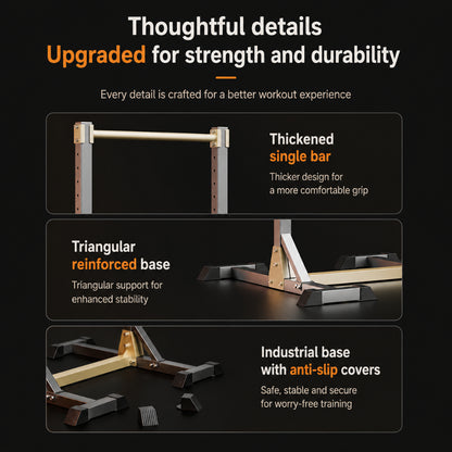 JOMO Adjustable Pull Up Bar Chin Up Bar Pull Up Station Heavy Duty Strength Training Workout 可调节引体向上架