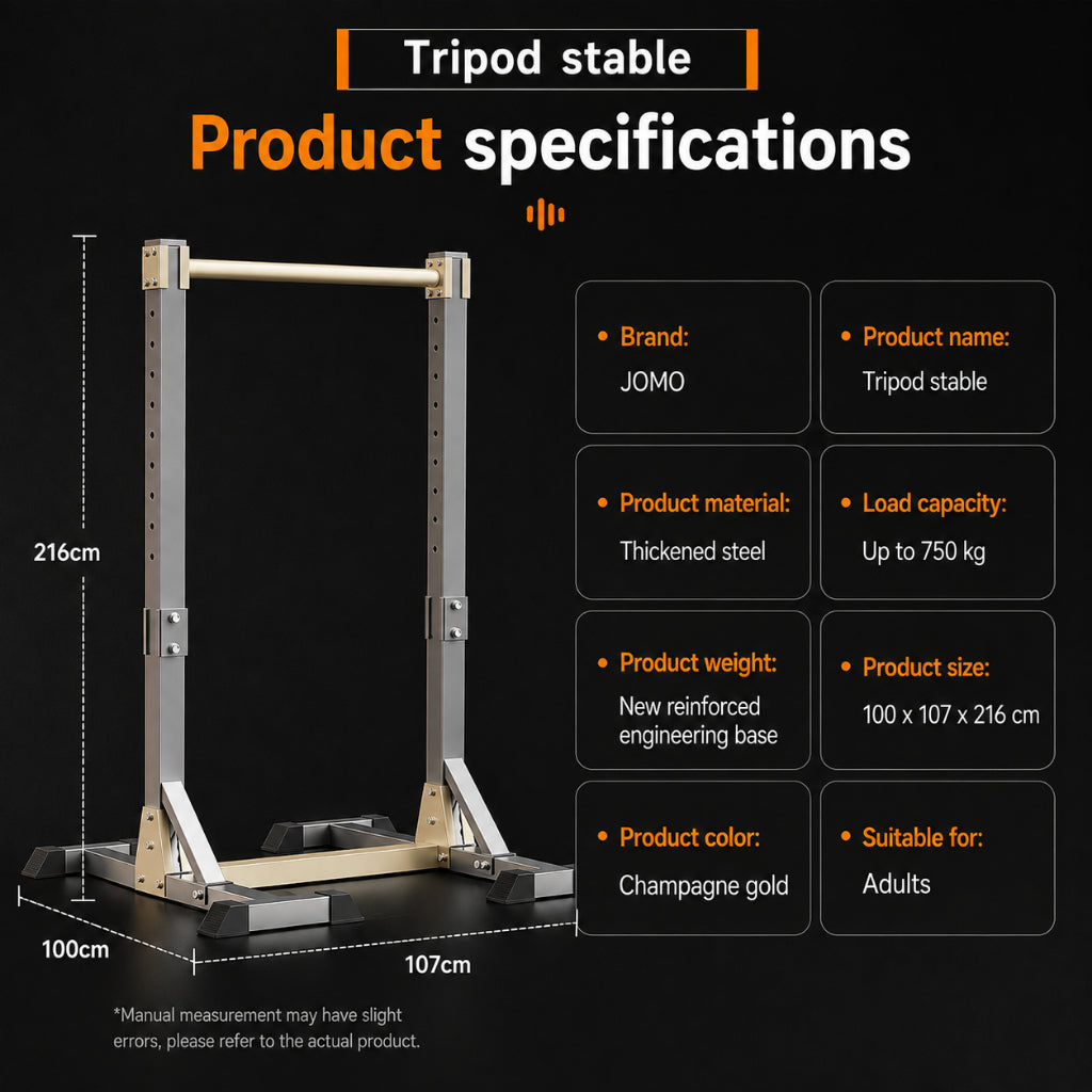 JOMO Adjustable Pull Up Bar Chin Up Bar Pull Up Station Heavy Duty Strength Training Workout 可调节引体向上架