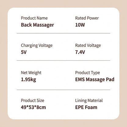 JOMO Shiatsu Back Massager Cushion Neck Shoulder Waist Massage Pillow with Heat & EMS 腰背按摩器