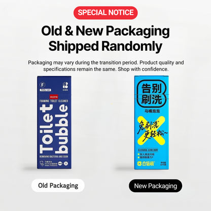 Foaming Toilet Cleaner Toilet Bubble Removing Bacteria and Odor (40gx5 packs/ 240g)