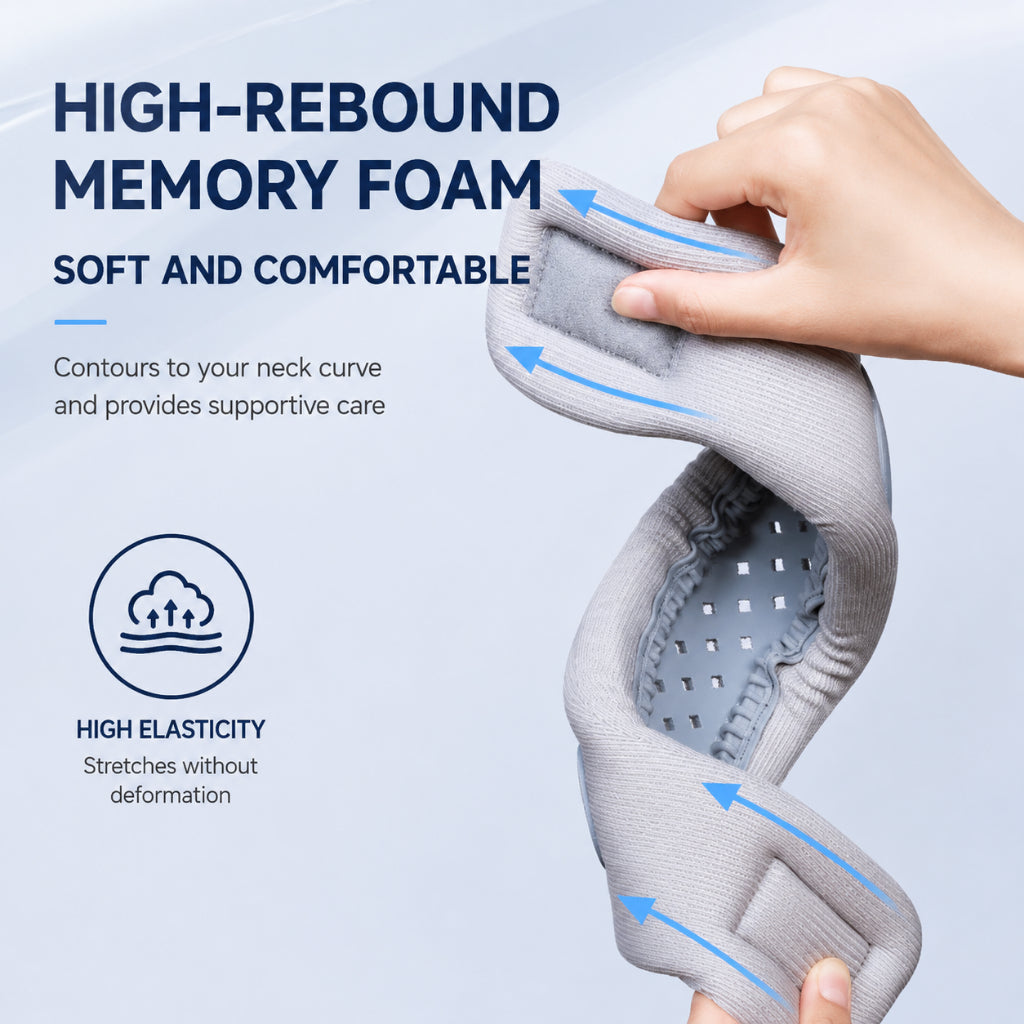 Ergonomic Neck Brace Neck Support Cervical Spine Fixation Head Support Evenly Distribute Design Breathable Fabric