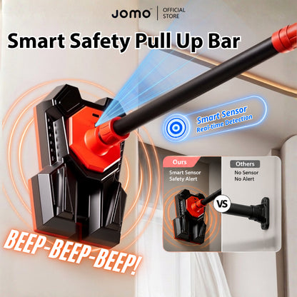 JOMO Upgraded Smart Sensor Doorway Pull Up Bar Chin Up Bar No Drill Smart Safety Alert Home Gym智能预警门上单杠