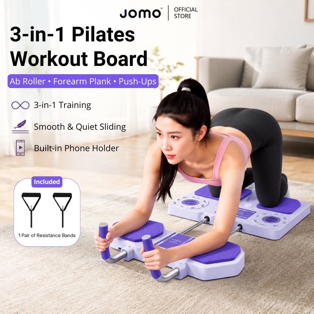 JOMO Multifunctional Ab Workout Board Push Up Board Pilates Board Muscle Training Home Gym Equipment健腹板