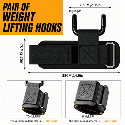 JOMO Pull Up Assist Hooks Weightlifting Hooks Wrist Straps Grip Hooks Gym Workout 引体向上助力钩
