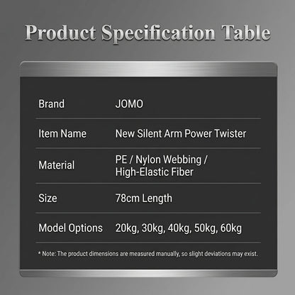 JOMO Arm Strength Trainer Power Twister Chest Expander Adjustable Resistance Home Workout 臂力器