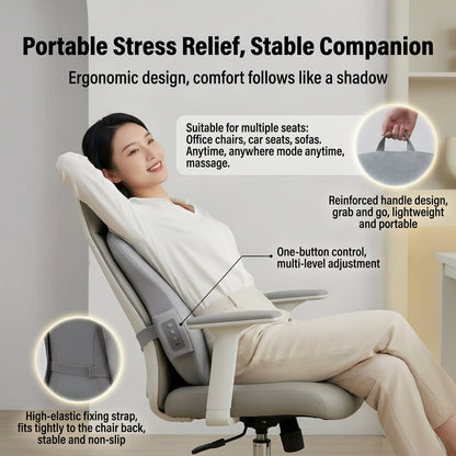 JOMO Shiatsu Back Massager Cushion Neck Shoulder Waist Massage Pillow with Heat & EMS 腰背按摩器