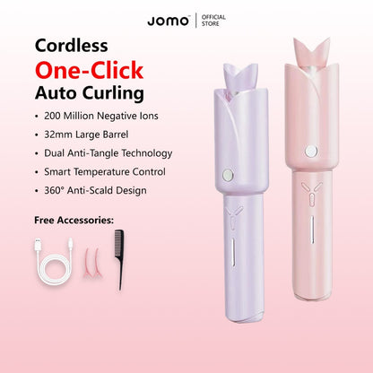 Premium Quality Auto Wireless Portable Hair Curler