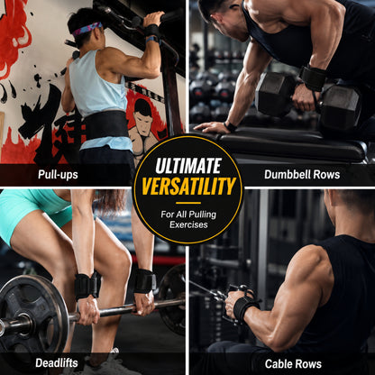 JOMO Pull Up Assist Hooks Weightlifting Hooks Wrist Straps Grip Hooks Gym Workout 引体向上助力钩