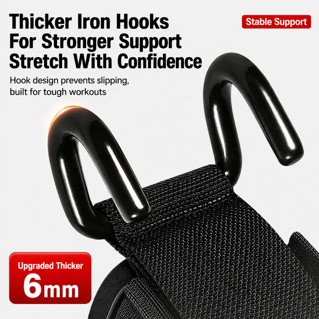 JOMO Pull Up Assist Hooks Weightlifting Hooks Wrist Straps Grip Hooks Gym Workout 引体向上助力钩