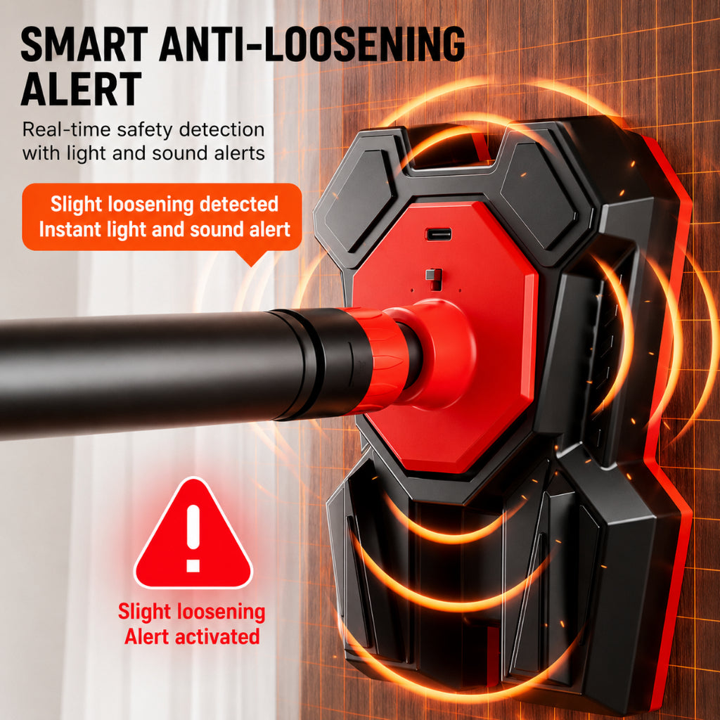 JOMO Upgraded Smart Sensor Doorway Pull Up Bar Chin Up Bar No Drill Smart Safety Alert Home Gym智能预警门上单杠
