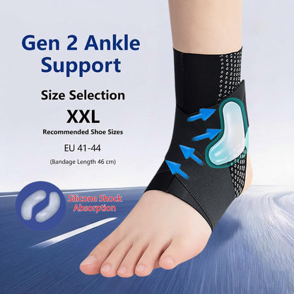 JOMO Ankle Brace Support Sprain Protection Ultra-Thin 0.1mm Straps