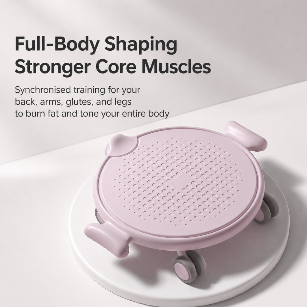 JOMO Pilates Slide Board with 4 Wheels Side to Side Abdominal Core Trainer Home Workout 普拉提滑行盘