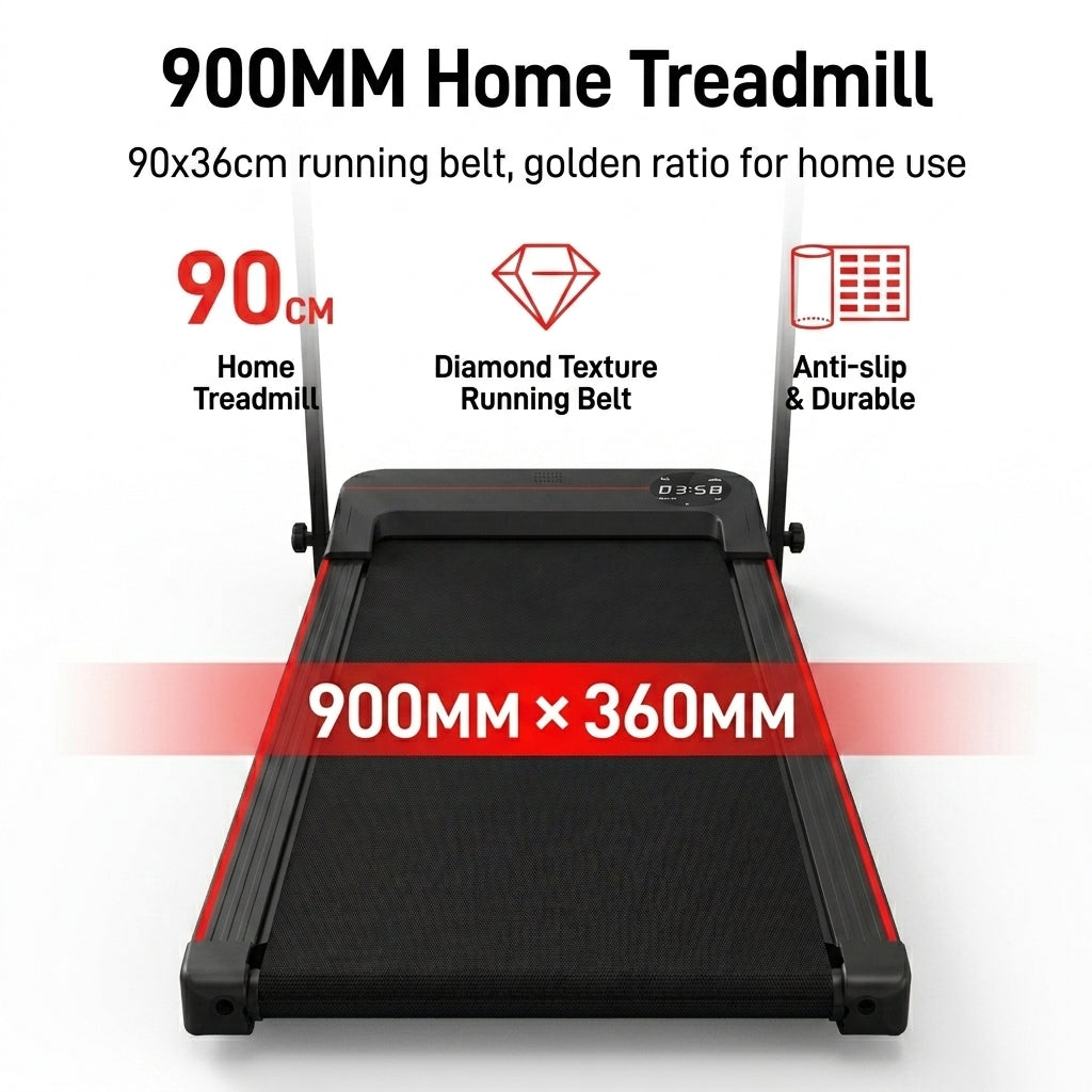 JOMO Treadmill Armrest + Slope Design Low Noise Indoor Foldable Treadmill