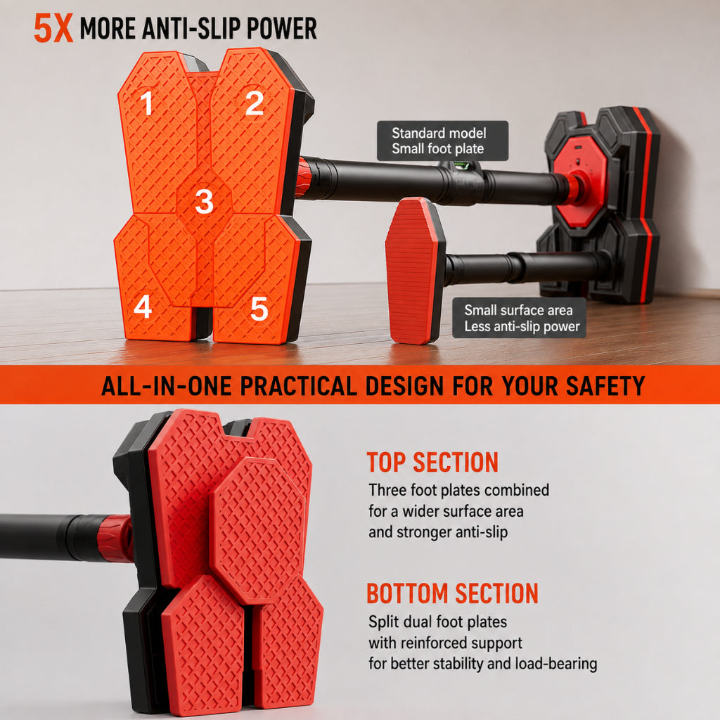 JOMO Upgraded Smart Sensor Doorway Pull Up Bar Chin Up Bar No Drill Smart Safety Alert Home Gym智能预警门上单杠