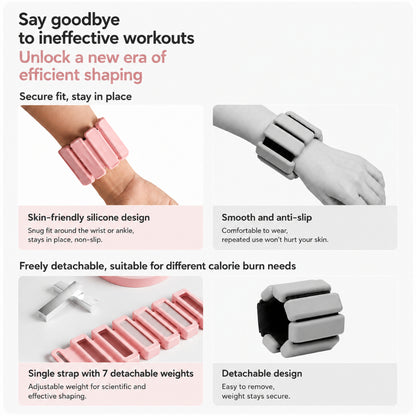 Best Adjustable Wrist & Ankle Weights 2LB & 3LB for Walking, Running & Pilates