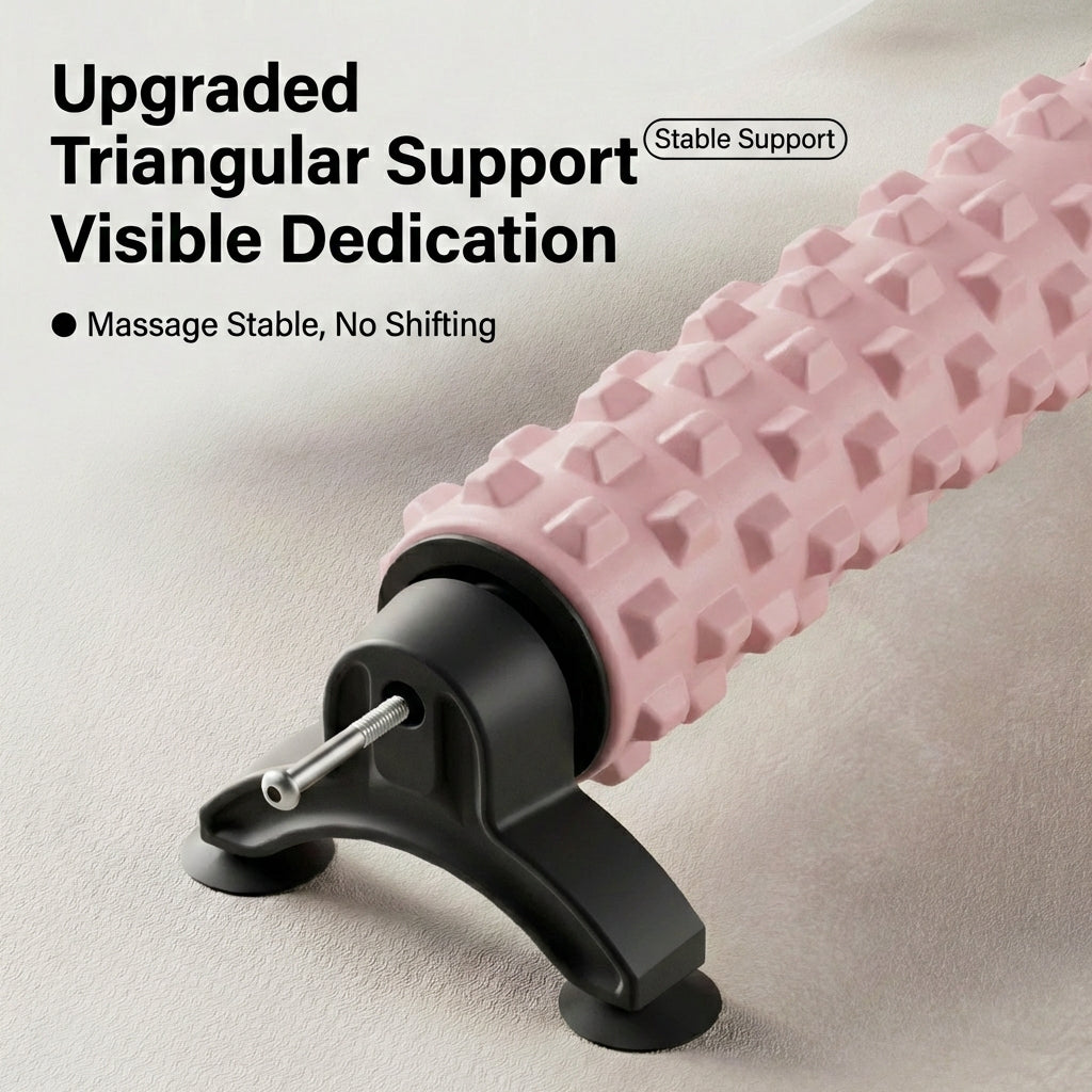Stable Stand Yoga Foam Roller Suction Alloy Massage Pilates Muscle Fitness 瑜伽吸盘按摩泡沫轴