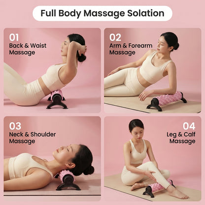 Stable Stand Yoga Foam Roller Suction Massage Pilates Muscle Fitness 瑜伽吸盘按摩泡沫轴 | JOMO Singapore