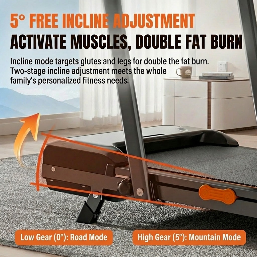 ✅2026 NEW✅JOMO Foldable Treadmill 150kg Load Quiet Running Home Gym Fitness Incline 跑步机