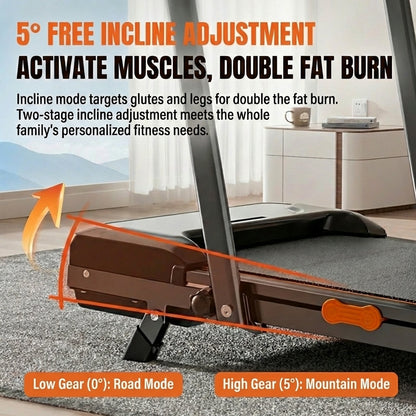 JOMO Foldable Treadmill 150kg Load Quiet Running Home Gym Incline