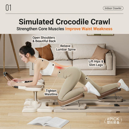 JOMO Adjustable Crawling Machine Full Body Fitness Home Abdominal Board 爬行机 | JOMO Singapore