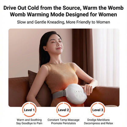Abdominal Massager Belly Massage Belt Heating Waist Abdomen Pain Relief 揉腹仪
