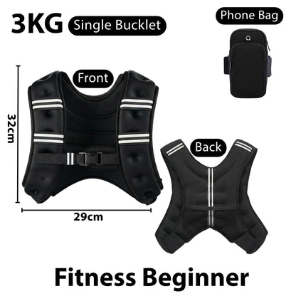 Weighted Vest Sport Running Weight Vest Workout Fitness Core Training 负重背心 | JOMO Singapore