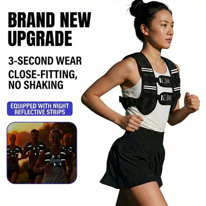 Weighted Vest Sport Running Weight Vest Workout Fitness Core Training 负重背心 | JOMO Singapore