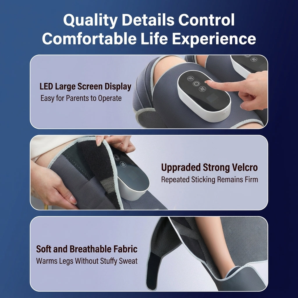 All in One Leg and Foot Massager for Circulation and Relaxation 6 Massage Modes