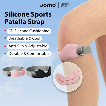 Silicone Patella Strap Knee Protector Meniscus Jump Rope Running 运动硅胶髌骨带 | JOMO Singapore