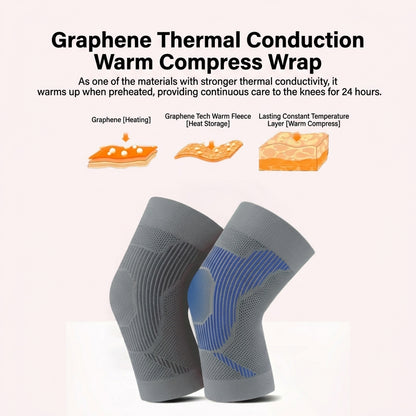 Japan Graphene Knee Pad Knee Support Heat Generating Material Anti-Slip Design High Elasticity
