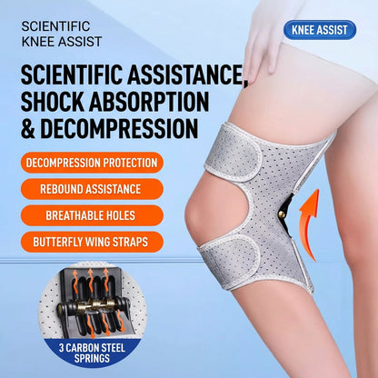 Power Knee Booster Support Joint Brace 3 Springs Lift Pain Relief Guard 膝盖助力护膝
