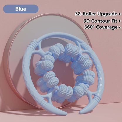 JOMO 32-Roller Circular Massager 360° Full Coverage Wheel Ring Massager