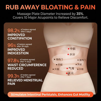 Abdominal Massager Belly Massage Belt Heating Waist Abdomen Pain Relief 揉腹仪