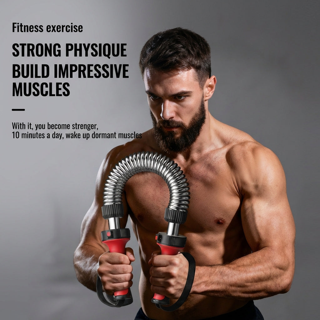 Adjustable Arm Trainer 5 Level Resistance Twister Bar Chest Bar Home Gym 可调节臂力器